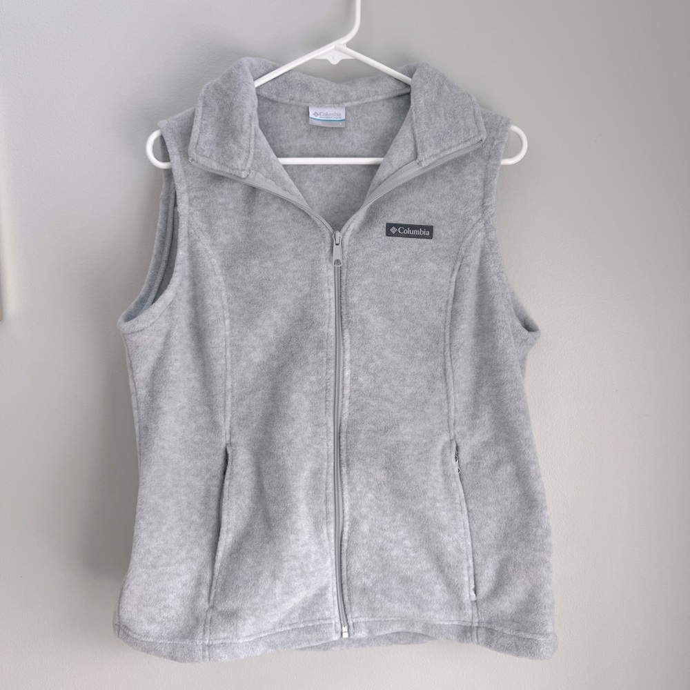 COLUMBIA SPORTSWEAR Women’s Fleece Vest Heather Gray Size L